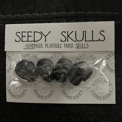 Seedy Skulls handmade plantable paper skulls/seed bombs