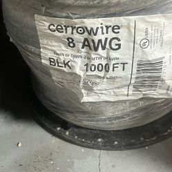 cerrowire 8 AWG BLK 1000 FT $400