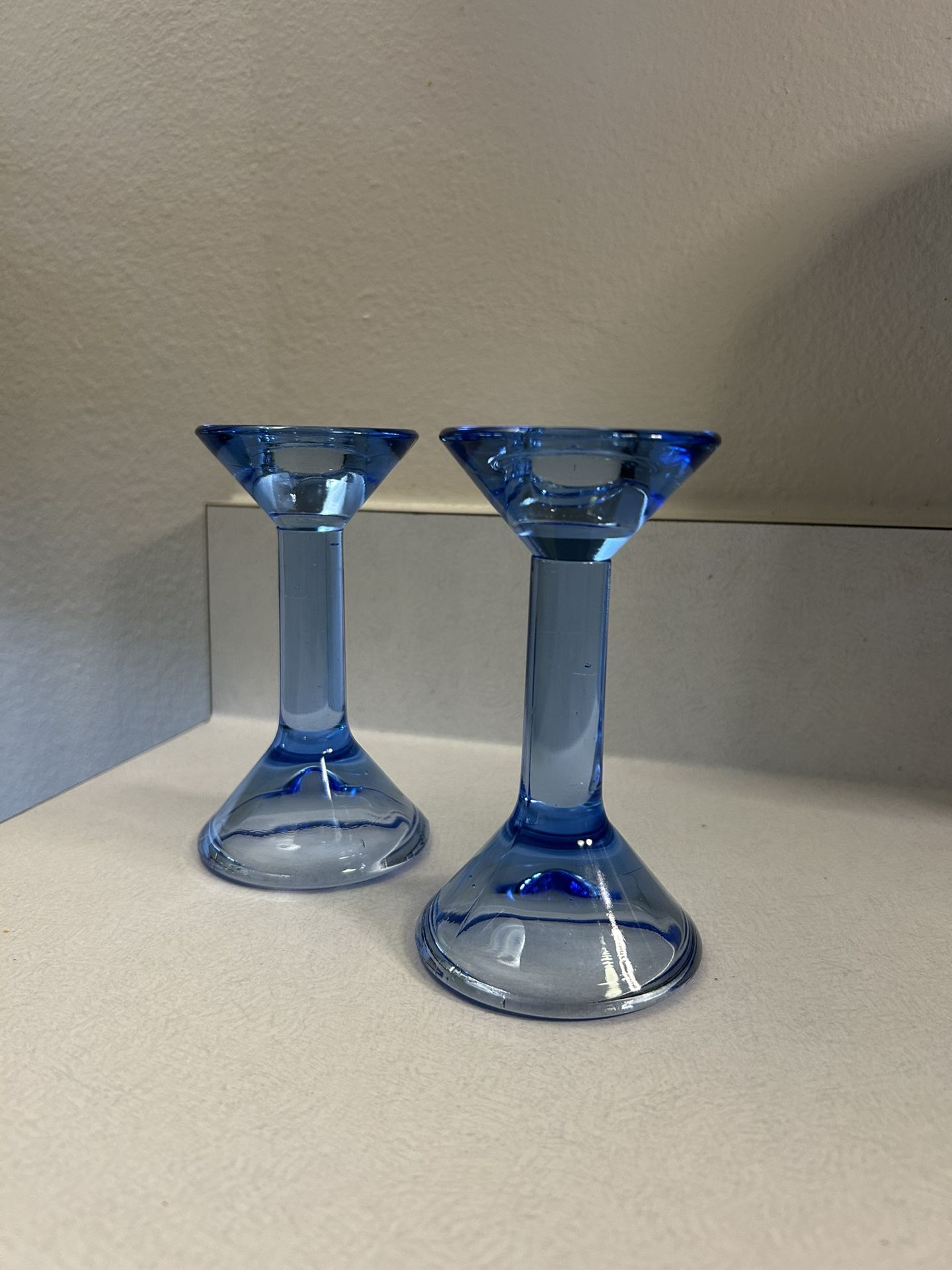 Blue Candlesticks