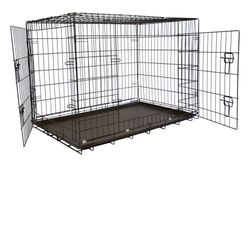 Collapsible Extra Large Metal Dog Crate (2 Doors)