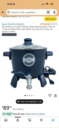 Wax melter