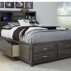 8 Drawer Queen Bed With Headboard From Ashley Furniture 