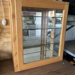 Oak Mirrored Cabinet