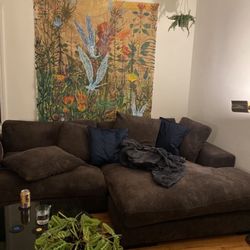 Brown 3 Piece Modular Sofa (Reversible)