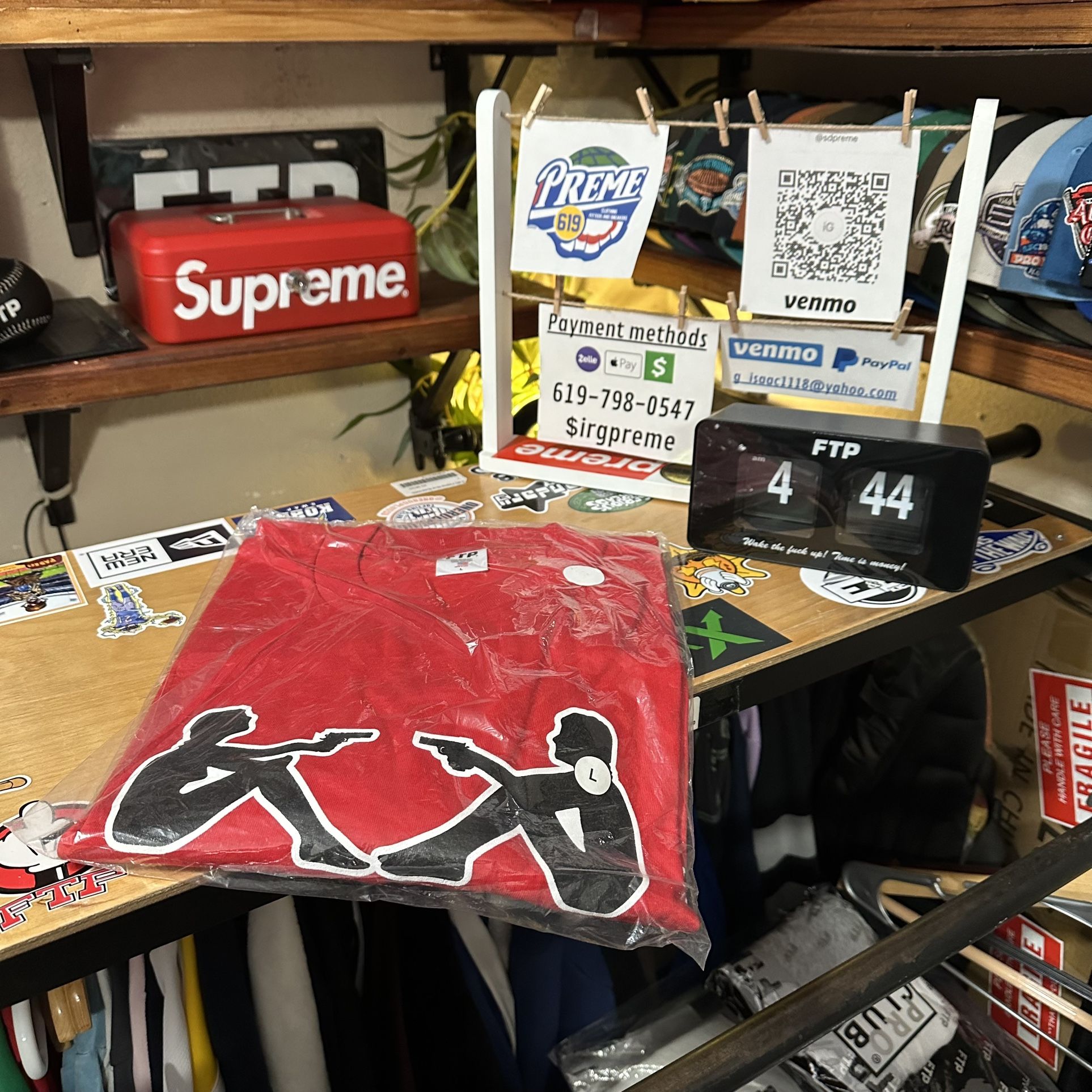 Ftp bust a kappa l/s tee (Red) L