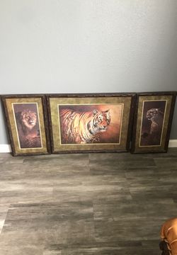 Set de 3 cuadros de home interiors