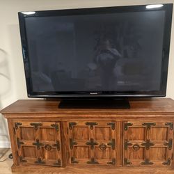 Gorgeous Hard Wood TV Stand. 