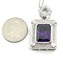 New Purple Crystal Necklace 