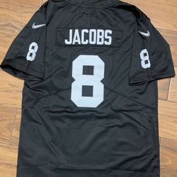 Raiders Josh Jacobs  black home jersey mens S M L 2X 3X