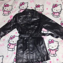 Italian Leather Trench Coat – Reportage R.G.A. – Women’s Small – Made in Italy