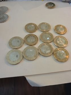 Mexican 20 Pesos Bimetallic Coins Lot