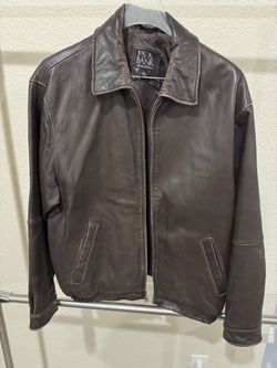 Men’s Jos A Banks Brown Leather Jacket