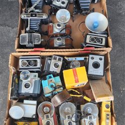 Vintage Cameras and Accessories Lot 