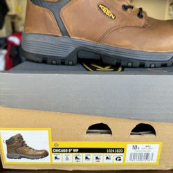 New Keen Work Boots Size 10D