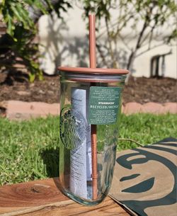 NEW Starbucks Recycled Glass Triangle Bottom Cold Cup Tumbler 16 oz Grande  Brown for Sale in Norwalk, CA - OfferUp