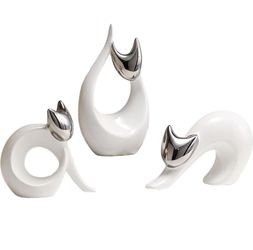 Ceramic Cat Sculpture