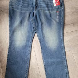 Levi's 580 Curvy Straight Jeans Women's Plus Size 24W Blue Stretch Denim NWT