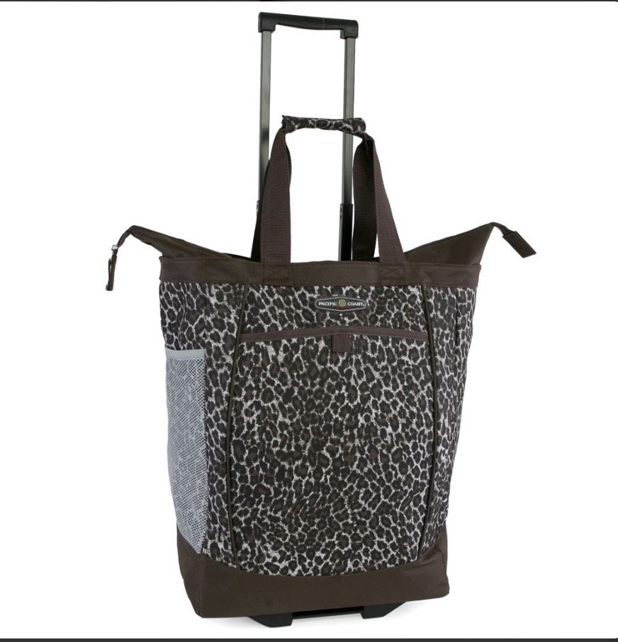 Pacific Coast Signature Large Rolling Shopper Tote