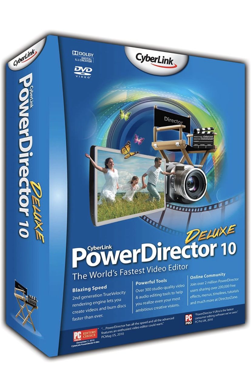 CyberLink PowerDirector 10 Deluxe Just Box Open Never Used