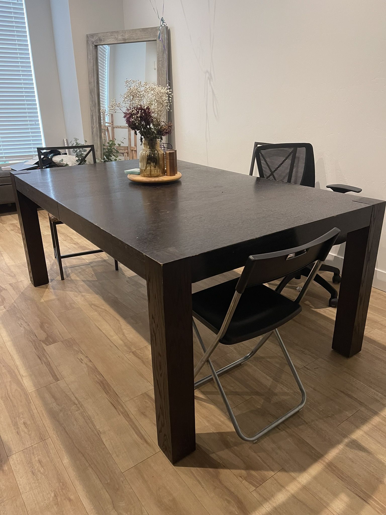 Large Dining Table With Inserts