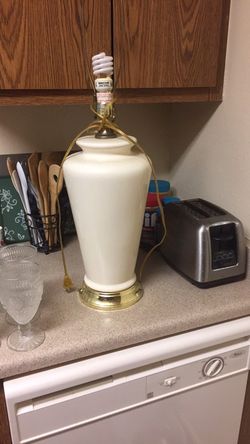 Lamp no shade but still works
