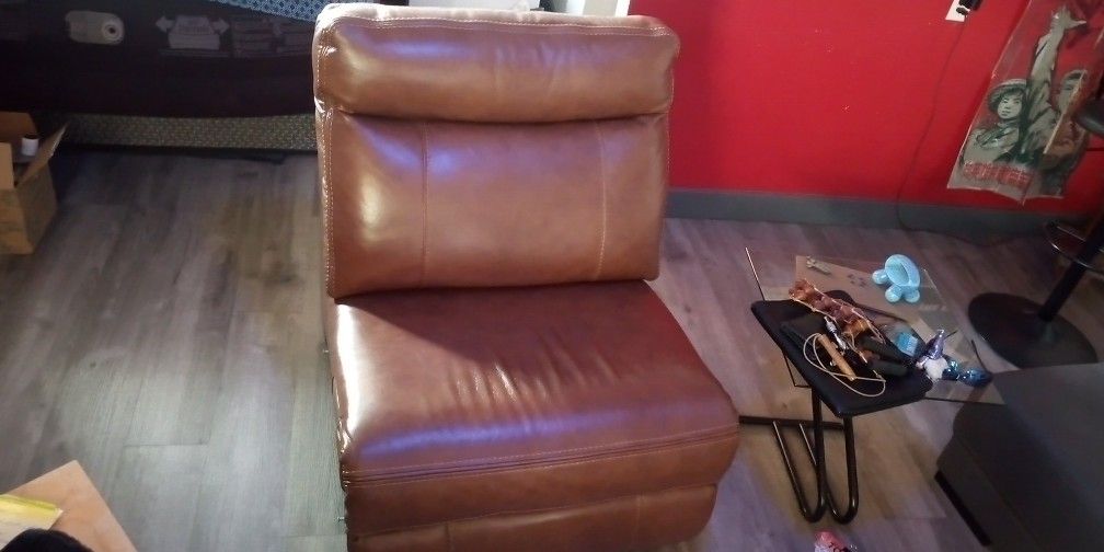 High End Quality: Genuine Leather Lounge Chair 