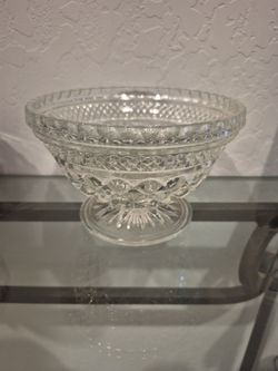 Crystal Wexford pedestal bowl