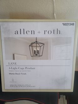Allen + Roth Lane 4-Light Cage Pendant