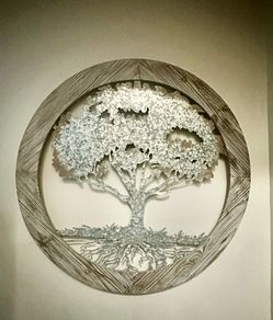 Maple wood tree decor