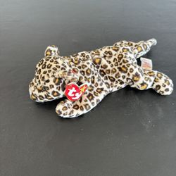 TY Beanie Baby Leopard Named Freckles 