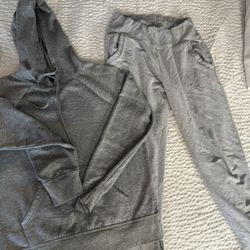 Grey Sweater And Sweat Pants Size Medium 