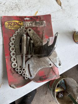 Chrome Ac Hardware Kit For A Small Block 350