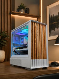 Gigabyte Aero RTX 5060 Gaming PC • Intel Core Ultra 225F • 1TB M.2 • 16 DDR5 • Zalman P10 Namu Wood
