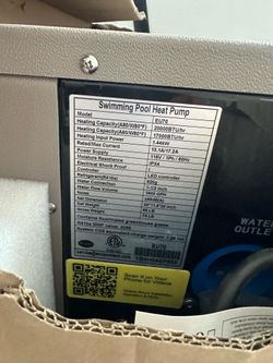 New pool heater 110v