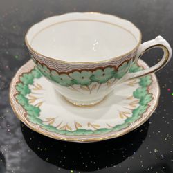 VTG Royal Chelsea Footed Bone China  Tea Cup and Saucer. Perfect Condition. Rare