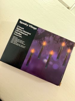 iridescent led floating candles halloween