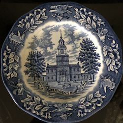 Vtg Avon Independence Hall Bicentennial Plate Birthplace Of Declaration 