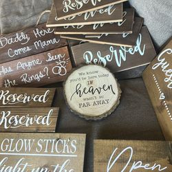 Wedding Signs Rustic