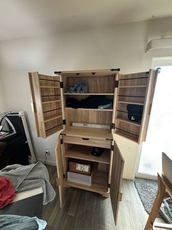 Tall Wood Storage Cabinet or Pantry