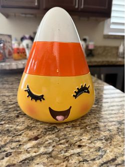 Candy corn Halloween decor