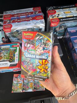 Pokemon cards chaos rising booster bundle $45