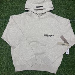 Fear of God Essentials Hoodie (XS) – Light Oatmeal