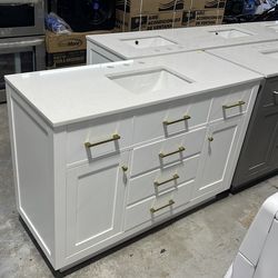 48 x19  white shaker bathroom vanity