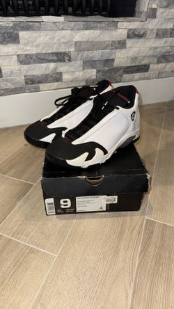 Air Jordan 14 Retro Black Toe 2014 Size 9