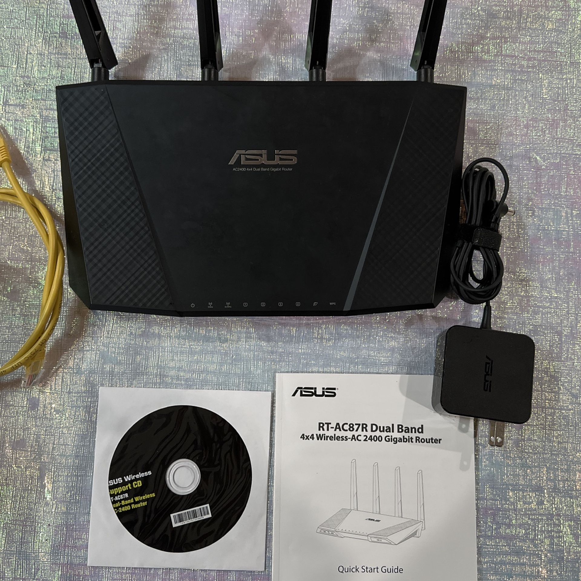 ASUS RT-AC87R Wireless-AC2400 Dual Band Gigabit Router - Refurbished In ...
