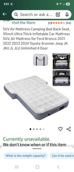 Ford Bronco Mattress + Sheets + Pillows