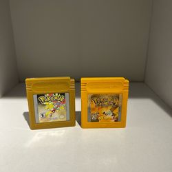 Pokemon yellow and gold authentic with brand new batteries