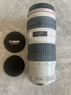 Canon EF 70-200mm f/4L USM Telephoto Zoom Lens (67mm) + Quantaray UV Filter