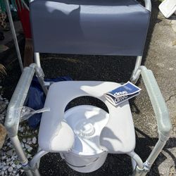 Aluminum Shower Commode Chair 