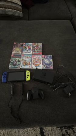 Nintendo switch with all accessories